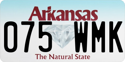 AR license plate 075WMK