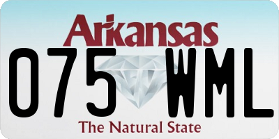 AR license plate 075WML