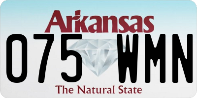 AR license plate 075WMN