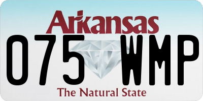 AR license plate 075WMP