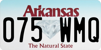 AR license plate 075WMQ