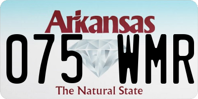 AR license plate 075WMR