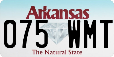 AR license plate 075WMT