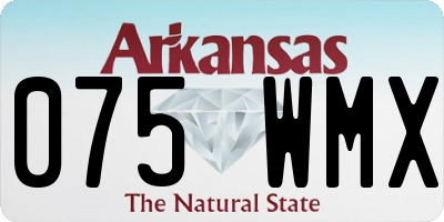 AR license plate 075WMX
