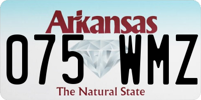 AR license plate 075WMZ