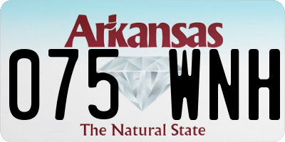 AR license plate 075WNH