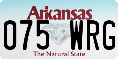 AR license plate 075WRG