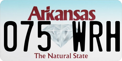 AR license plate 075WRH
