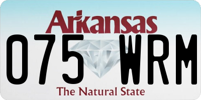 AR license plate 075WRM