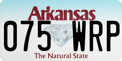 AR license plate 075WRP