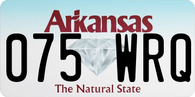 AR license plate 075WRQ