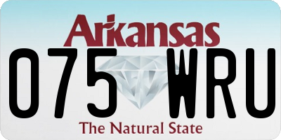 AR license plate 075WRU