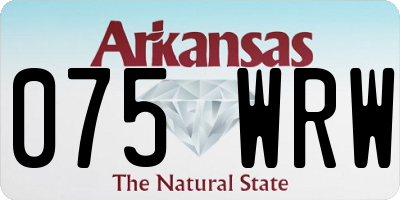AR license plate 075WRW