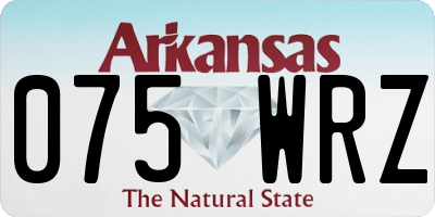 AR license plate 075WRZ