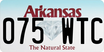 AR license plate 075WTC