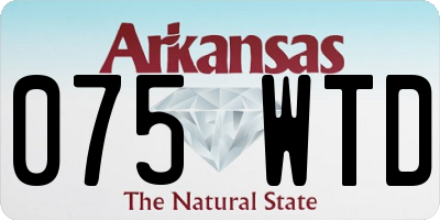 AR license plate 075WTD