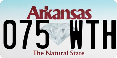 AR license plate 075WTH