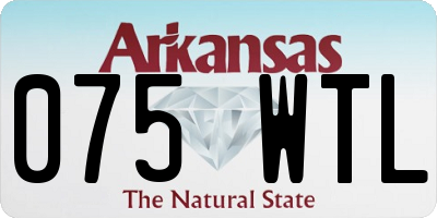 AR license plate 075WTL