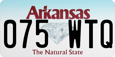 AR license plate 075WTQ