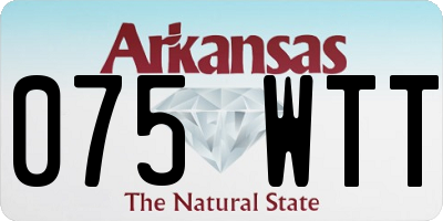 AR license plate 075WTT