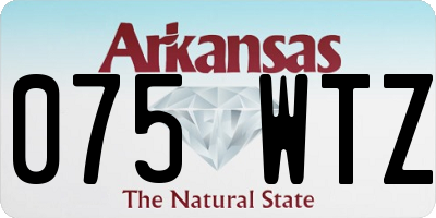 AR license plate 075WTZ