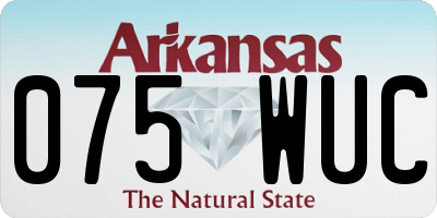 AR license plate 075WUC