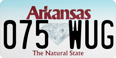 AR license plate 075WUG