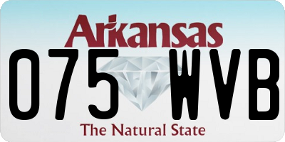 AR license plate 075WVB