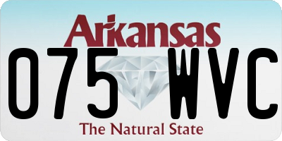 AR license plate 075WVC
