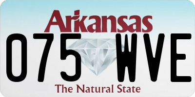 AR license plate 075WVE