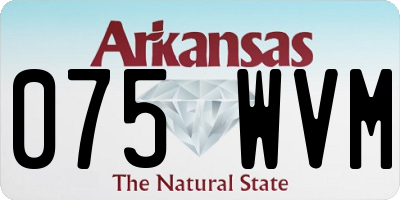 AR license plate 075WVM