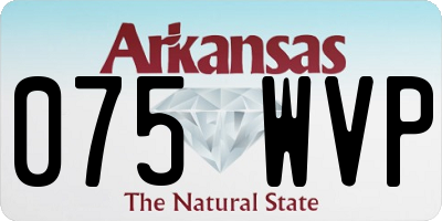 AR license plate 075WVP
