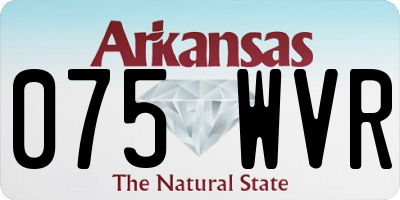 AR license plate 075WVR