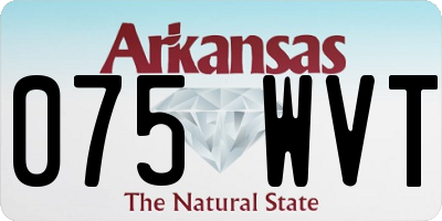 AR license plate 075WVT