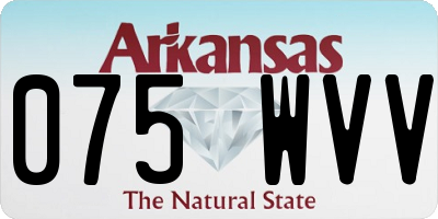 AR license plate 075WVV