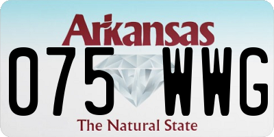 AR license plate 075WWG