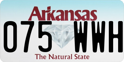 AR license plate 075WWH