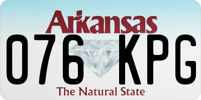 AR license plate 076KPG