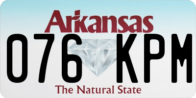 AR license plate 076KPM