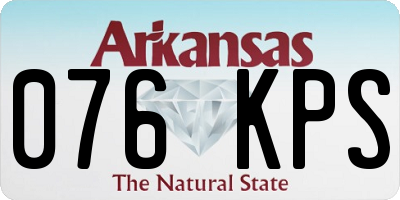 AR license plate 076KPS