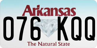 AR license plate 076KQQ
