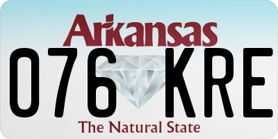 AR license plate 076KRE