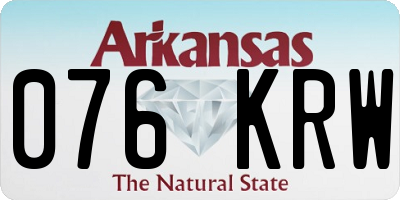 AR license plate 076KRW