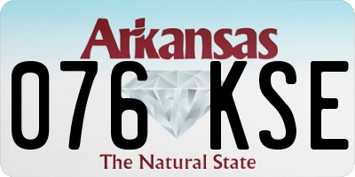 AR license plate 076KSE