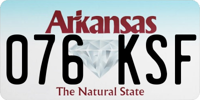 AR license plate 076KSF