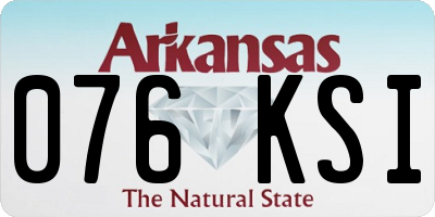AR license plate 076KSI