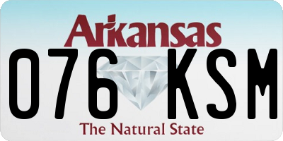 AR license plate 076KSM