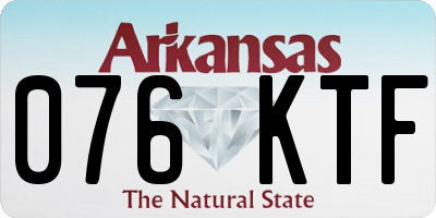 AR license plate 076KTF