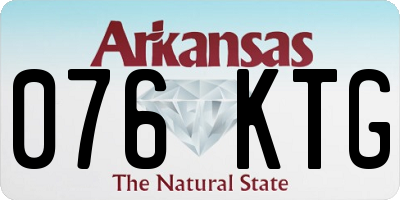 AR license plate 076KTG