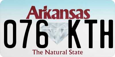 AR license plate 076KTH